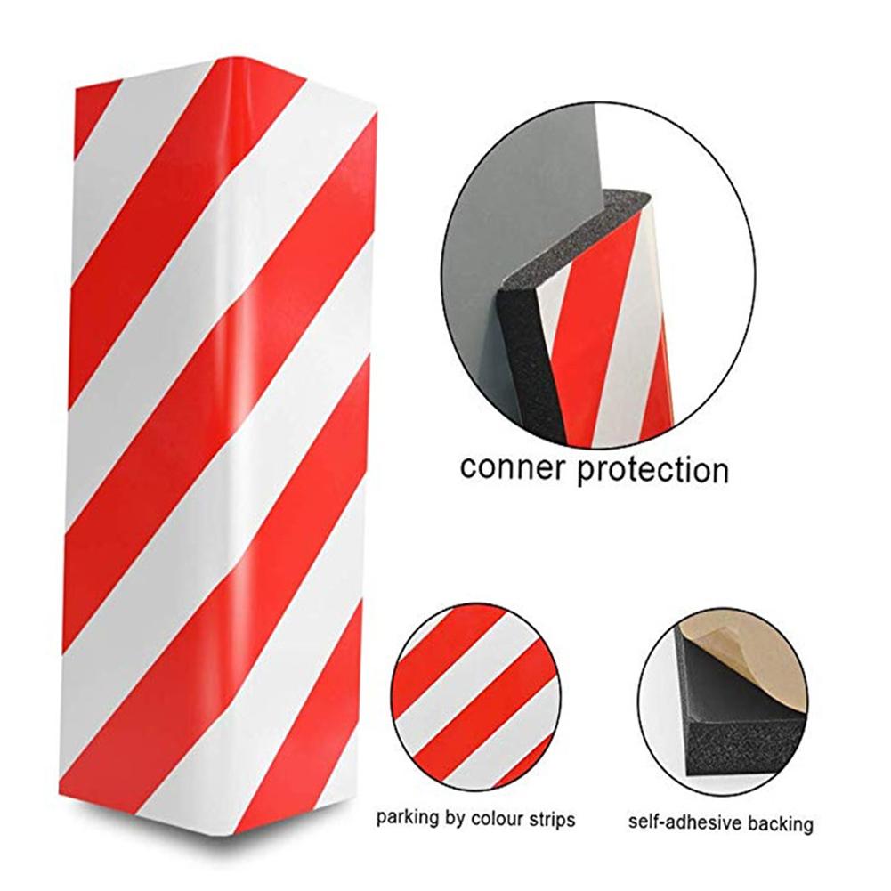 Новая 40x15x1,5 см автомобильная пена для защиты бампера гаражных ворот внешняя защита от царапин клейкая пена предупреждающий знак парковочный протектор