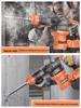 Burkert Cordless Rotary Hammer Drill, Lithium-ion, Heavy-Duty Electric Demolition Hammer for Concrete, Dual-Use with Square Shank.