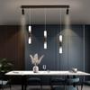 Long Strip Chandelier Modern Minimalist LED with Spotlight Minimalist Dining Room Chandelier