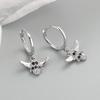 925 Sterling Silver Heart Hoop Earrings Stud Earrings Silver Women Star Butterfly Earrings for Women Jewelry Gift E357