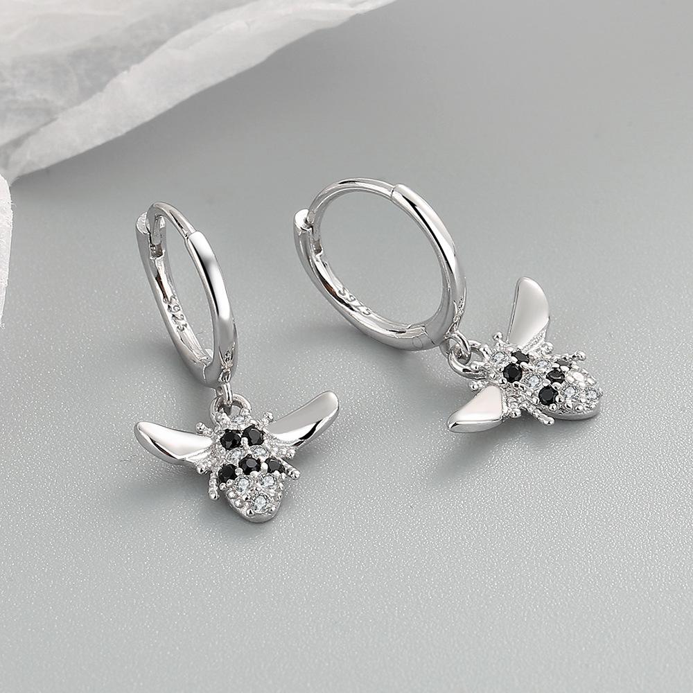 925 Sterling Silver Heart Hoop Earrings Stud Earrings Silver Women Star Butterfly Earrings for Women Jewelry Gift E357