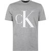 Minimalist Comfortable Versatile Printed Crew Neck Short Sleeve T-Shirt Men Tops Light-Gray 40HP825-030