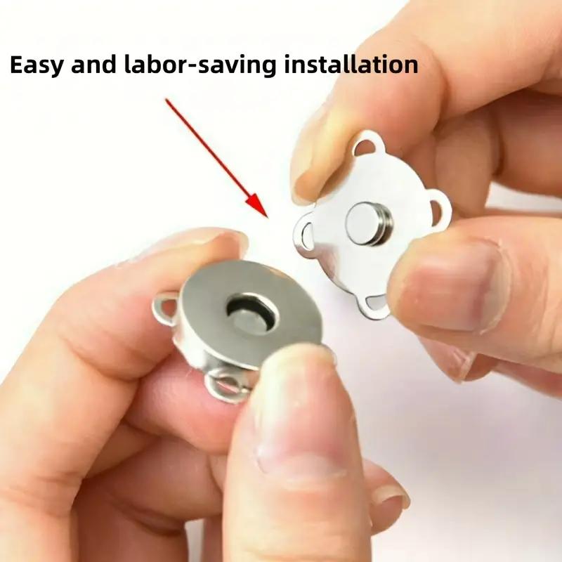 5 комплектов квадратных магнитных кнопок, застежек, кнопок, сумочек, кошельков, сумок для рукоделия, деталей, аксессуаров, 18 мм, цвет на выбор