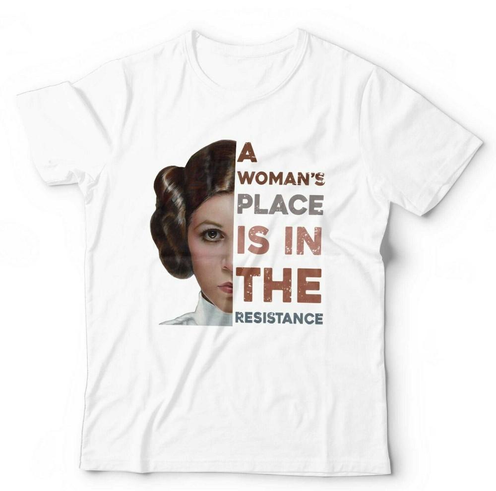 A Unisexs Place Tshirt Is In The Resistance Unisex Leia Wars Space SciFi