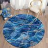 Modern Light Luxury Fashion Round Carpet Soft Flannel Carpet Living Room Bedroom Kitchen Floor Decoration Non Slip Floor Mat