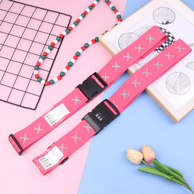 Ремень для багажа для путешествий Регулируемый замок с паролем Упаковочный ремень для багажа Надежный замок Противоугонный ремень для багажа