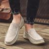 Fashion Retro Men's Top Layer Pigskin Handmade Bean Shoes Fashionable Autumn Men's Handmade Sewing Comfortable Sports and Leisure Shoes