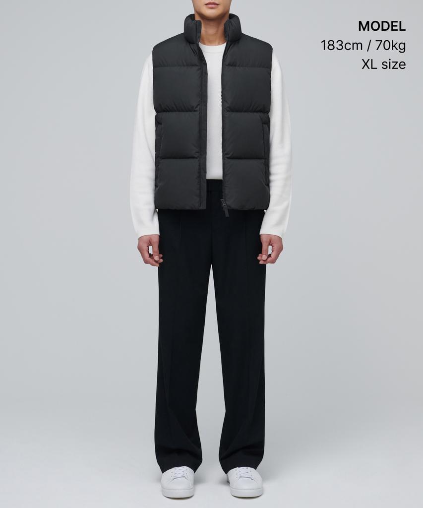 Musinsa Standard Down Puffer Vest [Dark Gray]