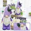 Lavender Standing Doll Faceless Old Man Cute Gnome Dwarf Doll Decoration Christmas Party Decoration