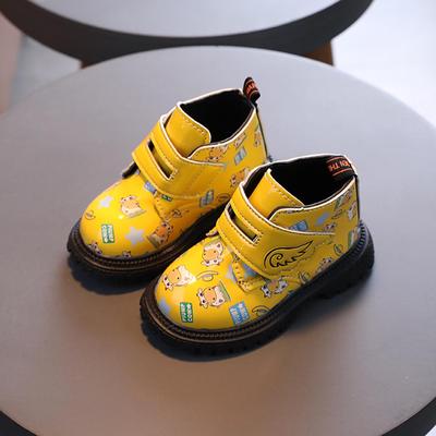 Сапоги для маленьких мальчиков и девочек, модные средние ботинки, теплые ботинки