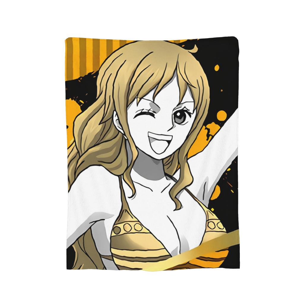 Одеяло аниме Луффи Фланелевый плед Постельное белье Диван Портативные Ультрамягкие Теплые Покрывала,