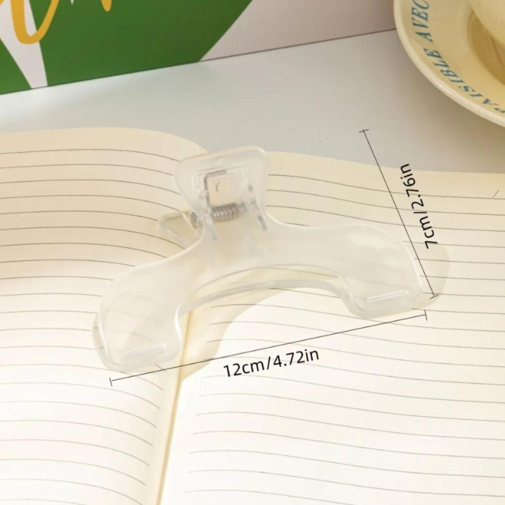 2pcs Fixed Book Holder Reading Bookmark Holder Offices Supplies Page Holder Clip Acrylic Book Clip