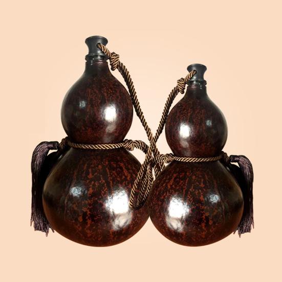 Бутылка для воды из тыквы 500/1000 мл с плетеным ремешком, герметичная, спортивная, дорожная, винтажная, в китайском стиле, с изображением короля обезьян Укун