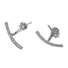 1 Pair Rhinestone Earrings Cubic Zirconia for Women Stud