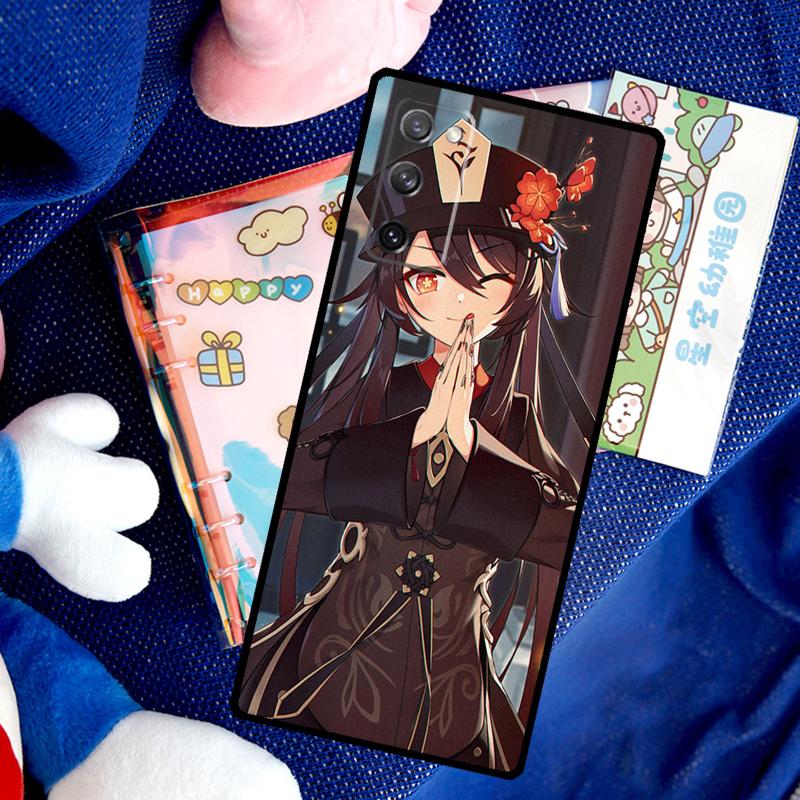 Hu Tao Genshin Impact Case For Samsung Galaxy S26 Ultra S25 S23 S22 S21 S24 Ultra S10 S20 Plus S25 FE Cover Funda