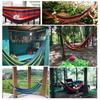 Timiland Free For 1 To 2 Outdoor Storage Bag Wooden Made of Soft Cotton Fabric Hammock Hammock, Standing, Indoor, Anti-Fall, People, Hammock, Camping,