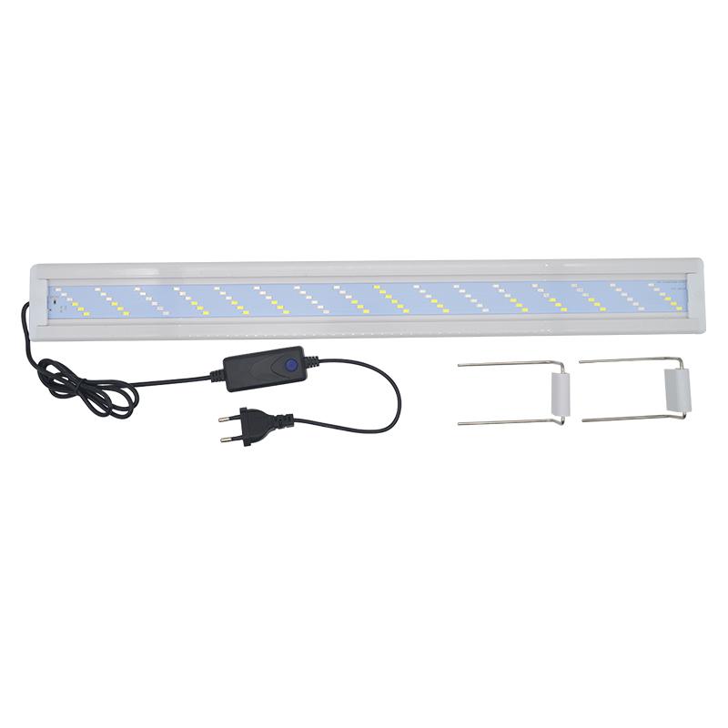 Super Bright Lamp LED Aquarium Light for Aquatic Plant Grow Fish Tank Extensible Clip RGB Waterproof Lamp 220-240V 20~70CM