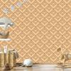 Geometric Diamonds Wallpaper Gold and Cream for Living Room and Bedroom 50x1000