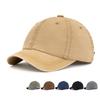 Summer Short Brim Baseball Cap Retro Solid Color Cotton Cap Men Sun Hat