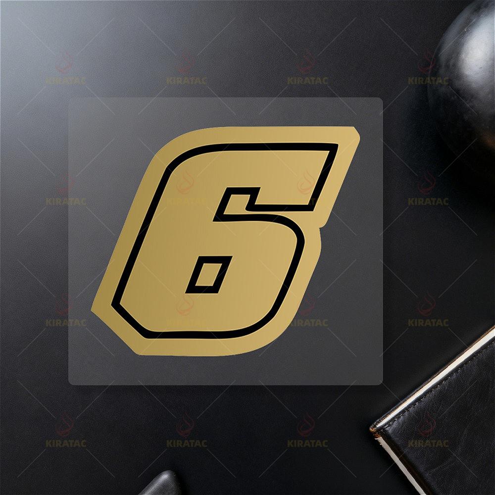 1 шт. Золотые наклейки с номерами для мотоцикла, водонепроницаемые, для бензобака, обтекателя, шлема, окон автомобиля, двери, корпуса скутера, виниловые наклейки