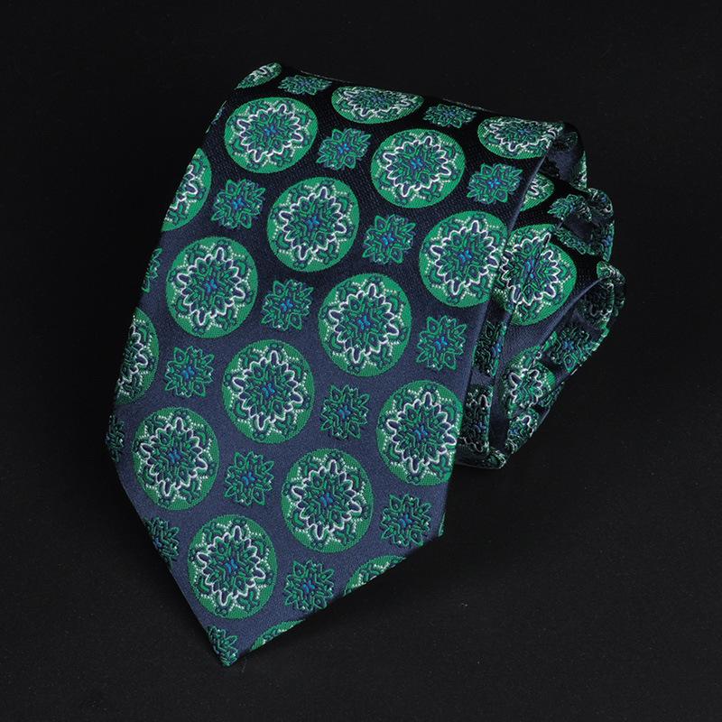 8 см узор пейсли цветок кешью темно-зеленый ретро высококачественный деловая вечеринка свадьба мужской галстук одежда распродажа