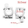 Motorcycle Rear View Mirrors Mount Clamp 2PCS 22mm 25mm Handlebar 8mm 10mm Thread Universal Rear Mirror Holder Adapter Bracket