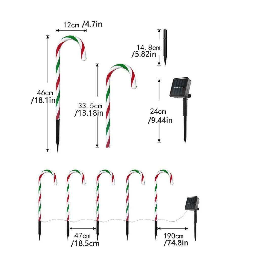 Solar Lamp Christmas Garden Lamp Christmas Decoration Path Lights Xmas Party Decorations