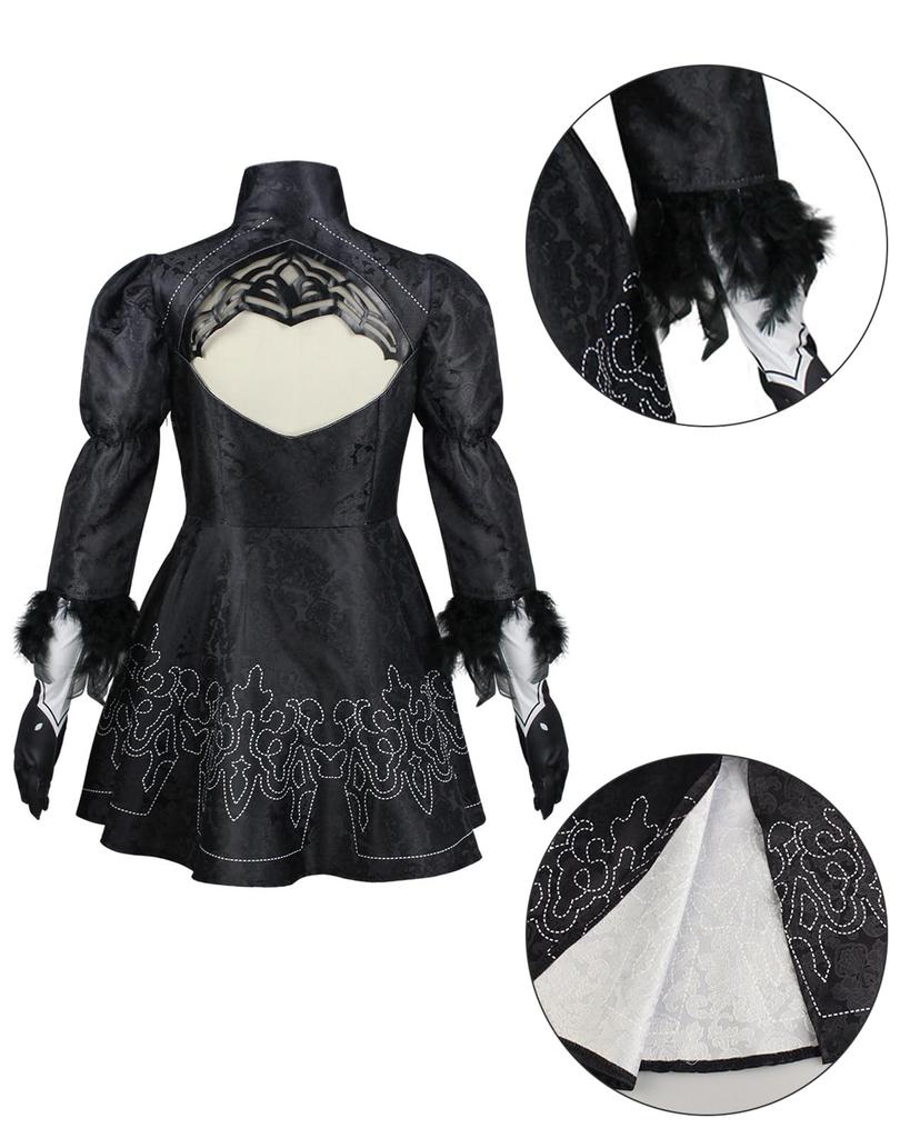 NieR Cosplay YoRHa 2 Type B Toobee 2B Cosplay NineS 9S Cosplay A2 Cosplay A2 NieR Automata Costume Event Halloween Costume School Festival [NOKIJP]
