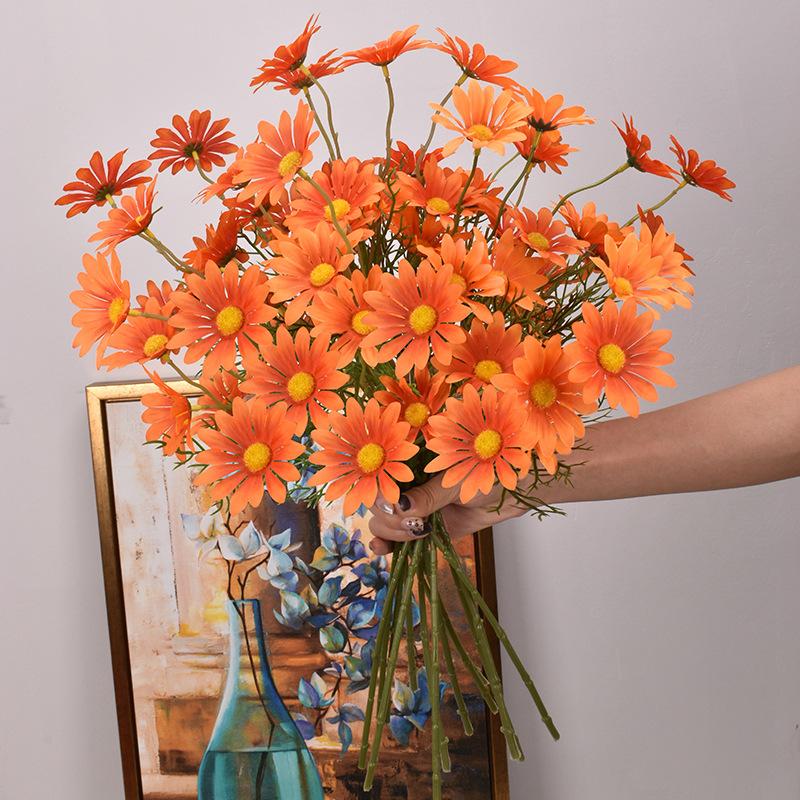 3/5/10 шт. Искусственный букет белых маргариток, сделай сам, ваза, украшение для дома, сада, гостиной, свадебной вечеринки, шелковые искусственные цветы