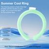 Portable Neck Cooling Tube Summer Wearable Neck Cooler Lightweight Reusable Ice Cold Ring Outdoor Heatstroke Prevention Neck Wrap Collar
