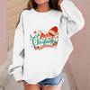 Children's Fashionable Casual Long-sleeved Loose Christmas Print Pullover Sweatshirt