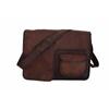 Goat Leather Messenger Bag Mens Laptop Satchel Office School Shoulder Bags