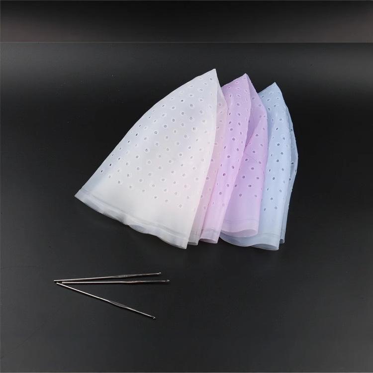 Силиконовая шапочка для мелирования волос для салонного использования - Инструмент для перманентной завивки без проколов