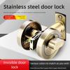 Concealed Wooden Door Locks Single Double-Sided Home Security Privacy Latches for Bedroom Hallway Auxiliary Hidden Door
