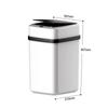 Умный мусорный бак 13/15 литров для кухни, ванной комнаты, электрический мусорный бак, автоматический датчик, умное мусорное ведро с крышкой