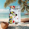 1Pc Christmas Minions Snowscape Beach Towel Microfiber Beach Towel Thin Absorbent For Beach Swimming Yoga Bath Sports