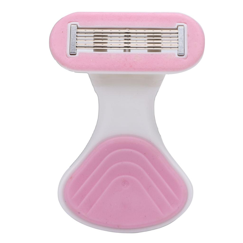 Women Travel Shaving Kit 6 Layer Cutters Portable Travel Shaving Kit with Foldable Non Slip Handle 3 Refills