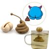 Funny Poop Shaped Tea Filter Reusable Silicone Tea Infuser Portable Tea Strainer