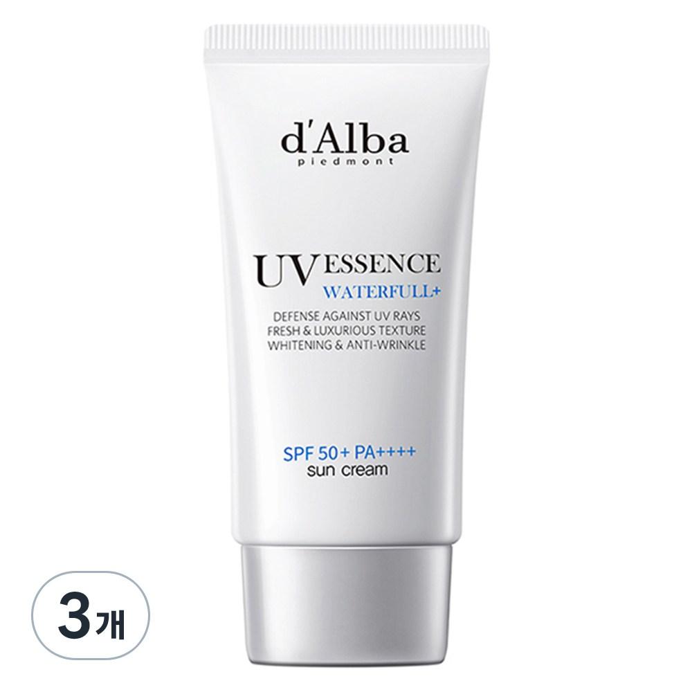 d'Alba Солнцезащитный крем Waterful Essence SPF50+ PA++++, 50 мл, 3 шт.