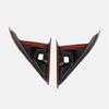 Carbon Fiber Style Interior Door Triangle A Pillar Cover Trim Fit For Acura MDX