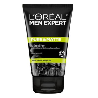 L'Oreal Мужской очищающий крем с углем для контроля жирности