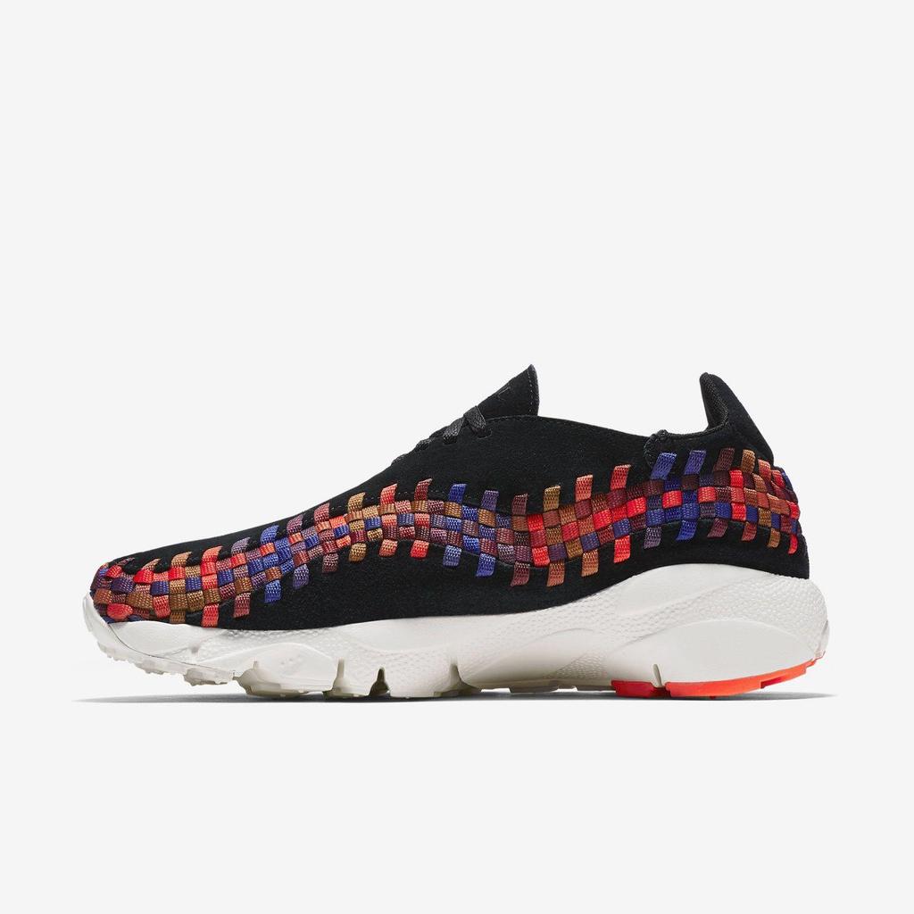 Nike Air Footscape Woven NM 'Black Total Crimson' (Unisex) Black / Black / Sail / Total Crimson Casual Shoes 874892 003