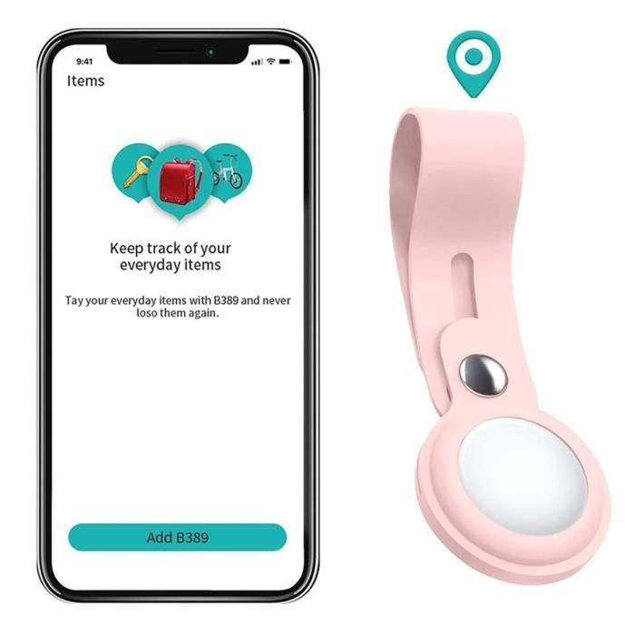 Coque - Phonillico - AirTag 2021 - Silicone Souple - Lot de 2 - Boucle Amovible