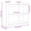 Vidaxl Stolik Konsolowy, Czarny, 100X35X90 Cm, Materiał Drewnopochodny