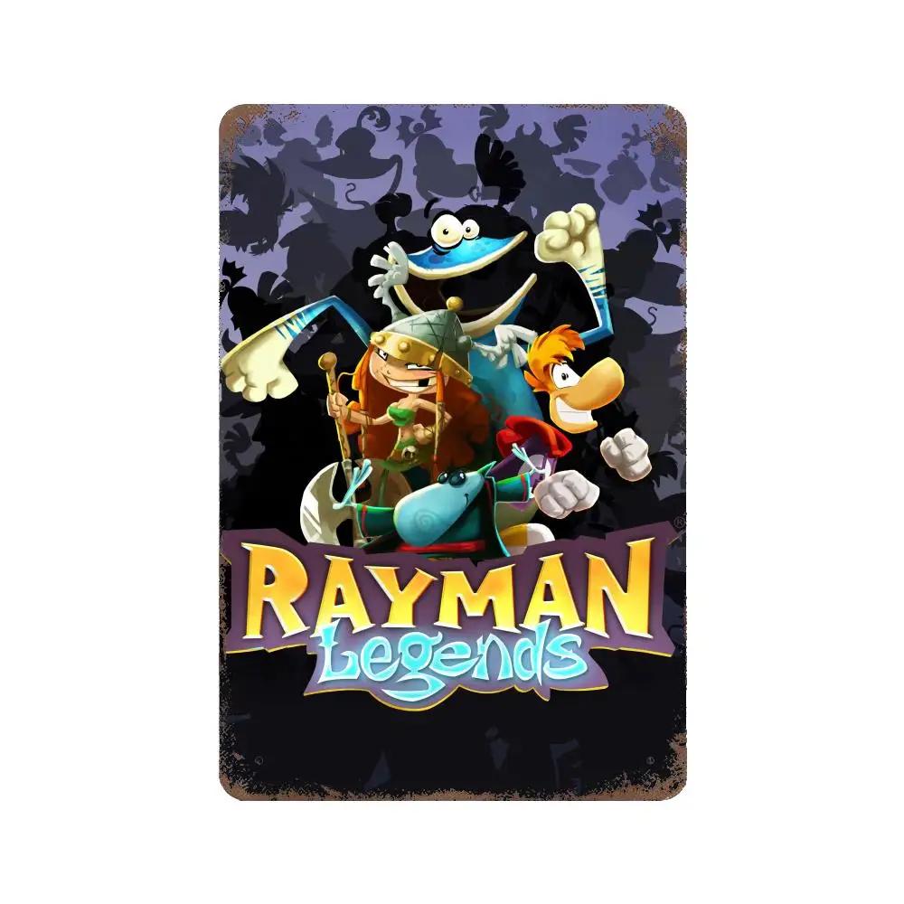 Rayman Legends Definitive Edition Постер Винтажная Жестяная Табличка Металлическая Табличка Декоративная Табличка для Паба Бара Мужской Пещеры Клуба Украшение Стен
