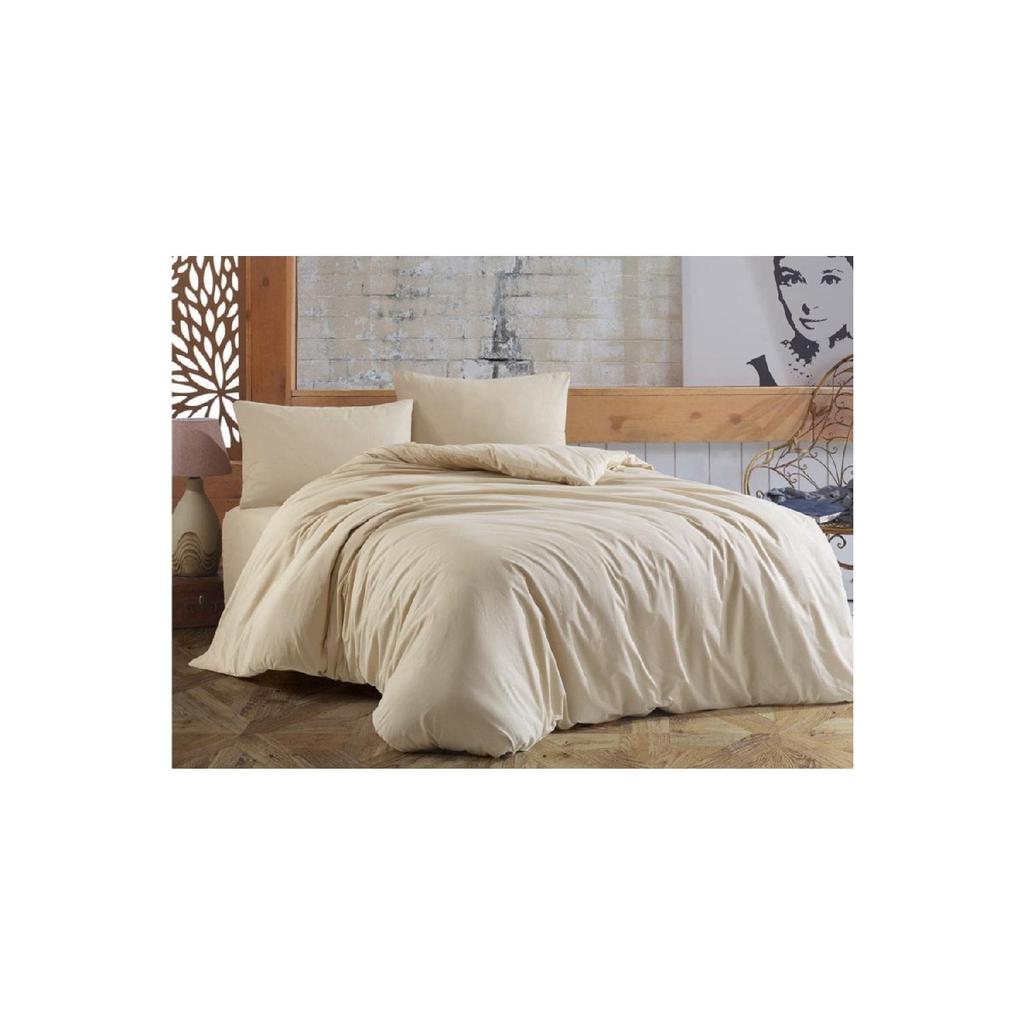 Двойной комплект пододеяльников с простынями | Антрацитовый черный | хлопок