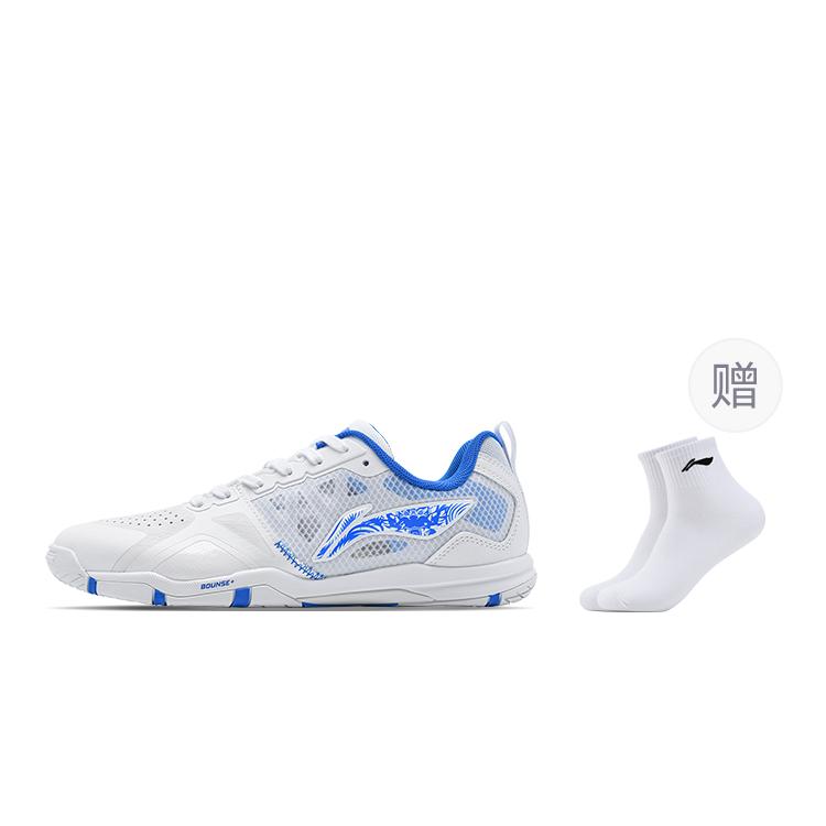 Li Ning Hawkeye 2.0 PRO Нескользящие износостойкие низкие кроссовки для настольного тенниса Унисекс Белый Синий APPU023-9