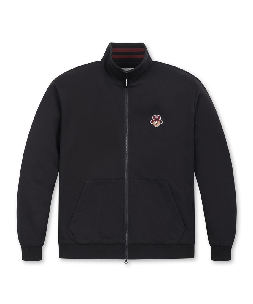 Golden Bear Double-Face Jersey Stand Collar Zip-Up G4Uaw25711Bkx
