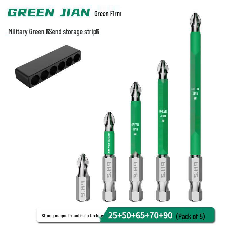 Набор магнитных электрических отверток высокой прочности с ударными удлиненными битами
