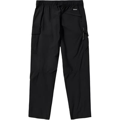 SS24 Solid Color Outdoor Sports Elastic Quick-Dry Cargo Pants Men Pants Black A6VBT-001
